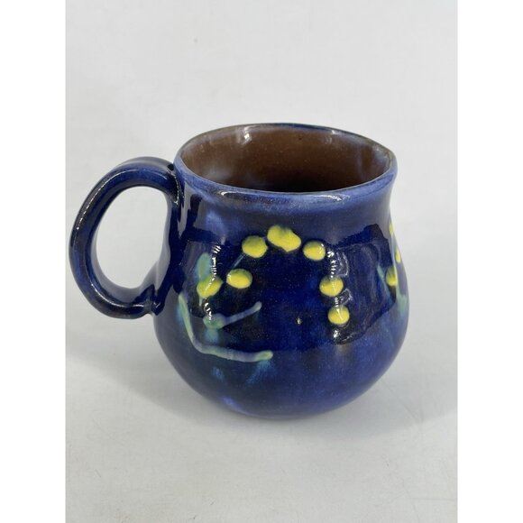 Earthworks Studio Pottery Barbados Decorative Art Handmade Painted Coffee Mug - Picture 2 of 8